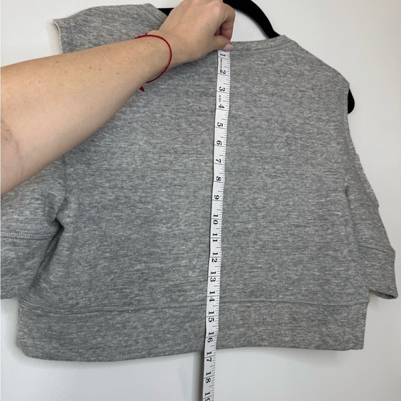 BCBGMaxAzria Gray Cropped Cut Out The Top - Picture 11 of 16